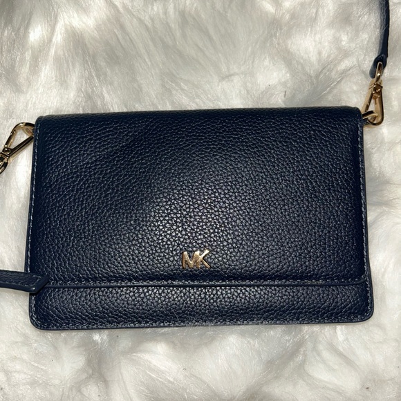 Michael Kors Handbags - Michael Kors Navy Leather Crossbody Bag